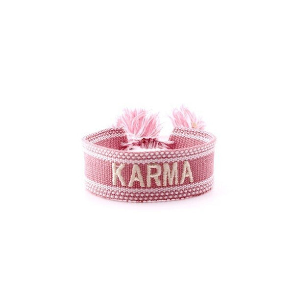 Bohemia Embroidery Letters Woven Tassel Bracelet For Women Handmade Adjustable Rope Braided Bracelet Retro Fashion Jewelry Gift - Victorias Closet