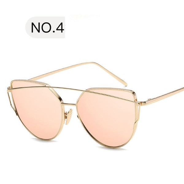 Cat Eye Sun Glasses Lady Mirror Sunglasses - Victorias ClosetSunglasses