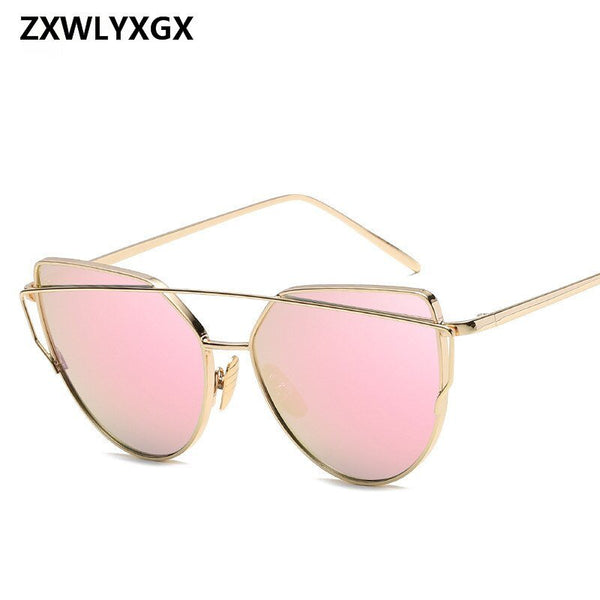 Cat Eye Sun Glasses Lady Mirror Sunglasses - Victorias ClosetSunglasses