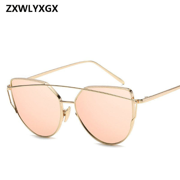 Cat Eye Sun Glasses Lady Mirror Sunglasses - Victorias ClosetSunglasses