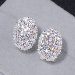 Classic Design Romantic Zirconia Stone Stud Earrings - Victorias ClosetEARRINGS