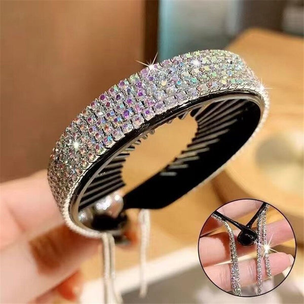 Pearl Hair Claw Set Clip for Women Gold Color Hairpins Metal Hair Accessories Geometric Hollow Pincer Barrette Crystal Clip Big - Victorias Closet0