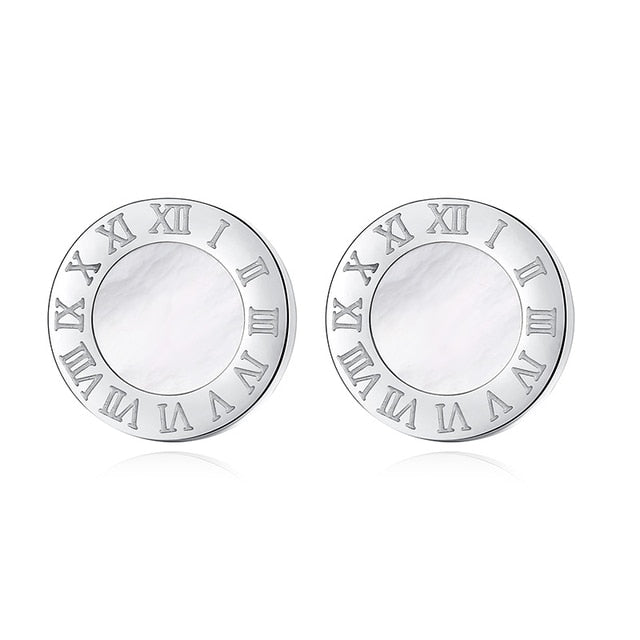 Stainless Steel Acrylic Crystal Stud Earrings - Victorias ClosetEARRINGS