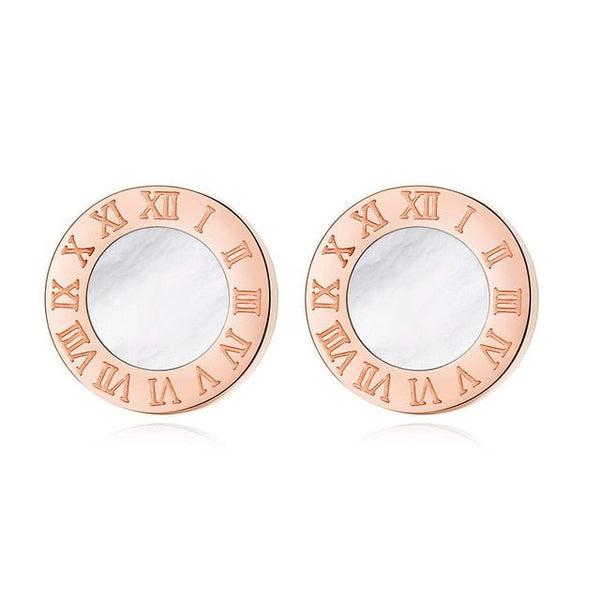 Stainless Steel Acrylic Crystal Stud Earrings - Victorias ClosetEARRINGS