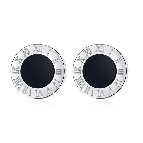 Stainless Steel Acrylic Crystal Stud Earrings - Victorias ClosetEARRINGS