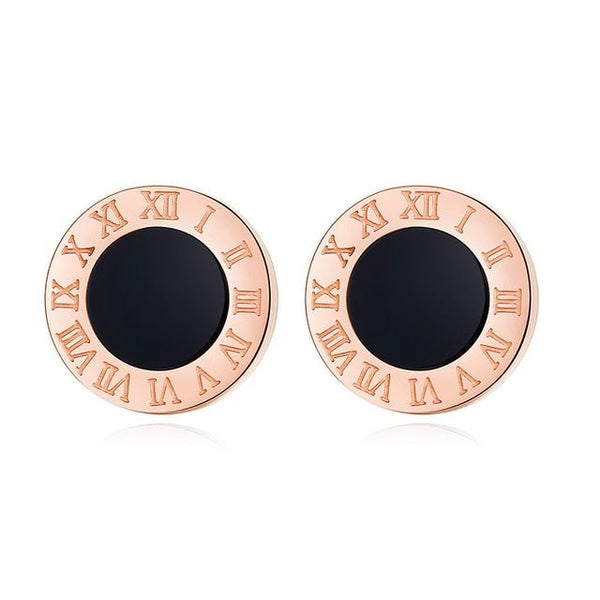Stainless Steel Acrylic Crystal Stud Earrings - Victorias ClosetEARRINGS
