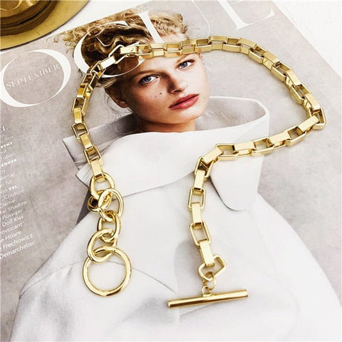 Toggle Clasp Gold Necklaces - Victorias Closetnecklace